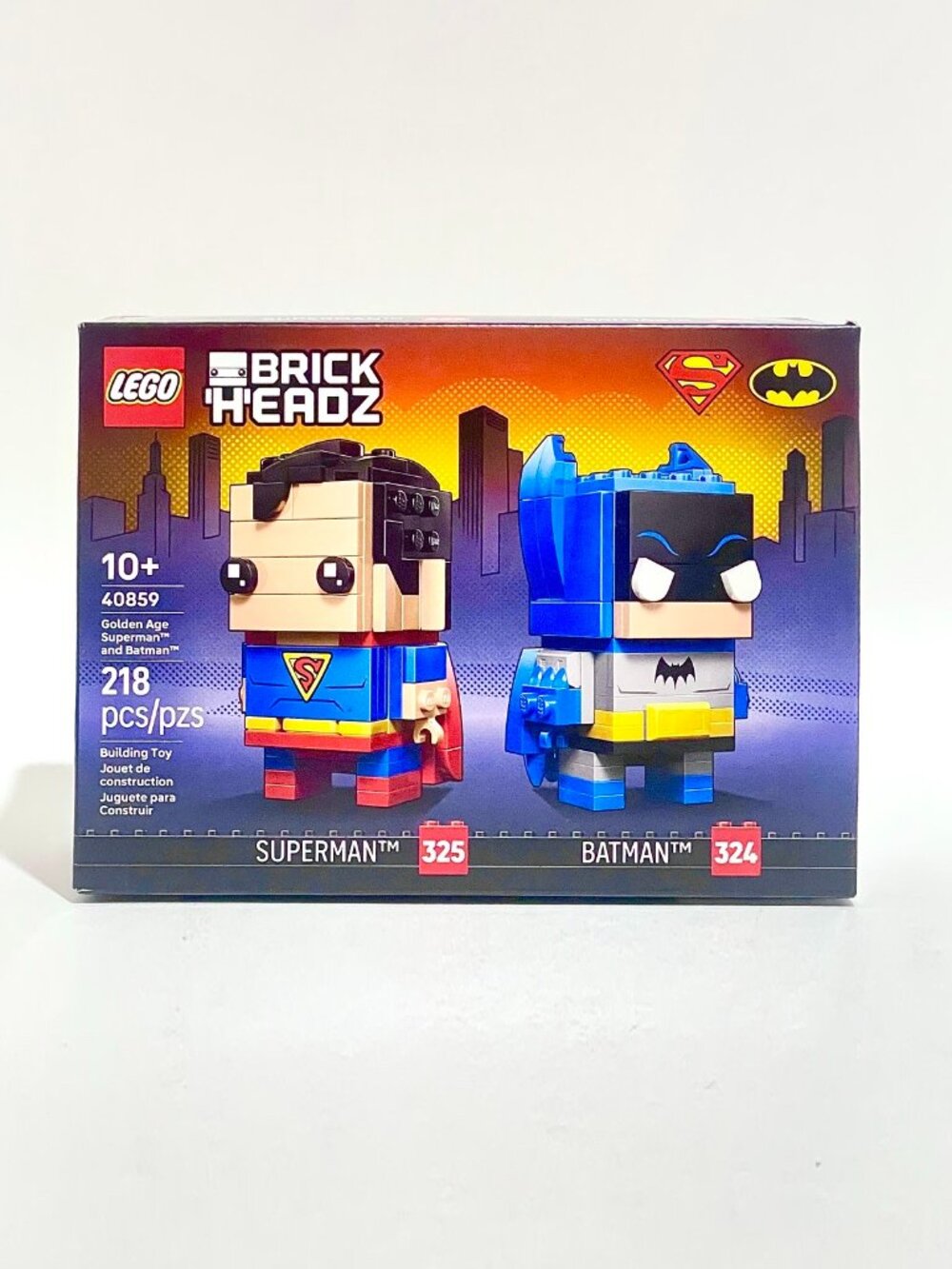Lego Brickheadz 40859 Golden Age Superman and Batman Figures NIB New in Hand
